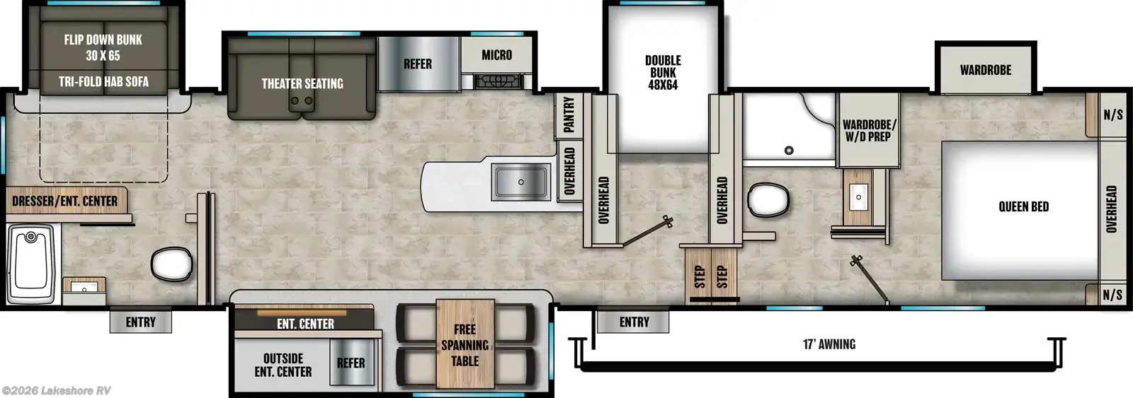 New 2027 Coachmen Chaparral 373MBRB available in Muskegon, Michigan