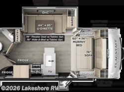 New 2027 Forest River Flagstaff Micro Lite 25BRDS available in Muskegon, Michigan