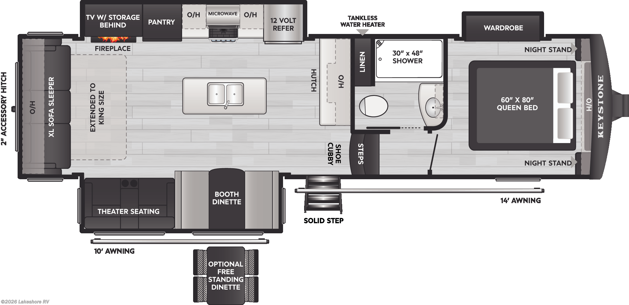 New 2026 Keystone Arcadia Super Lite 292SLRL available in Muskegon, Michigan