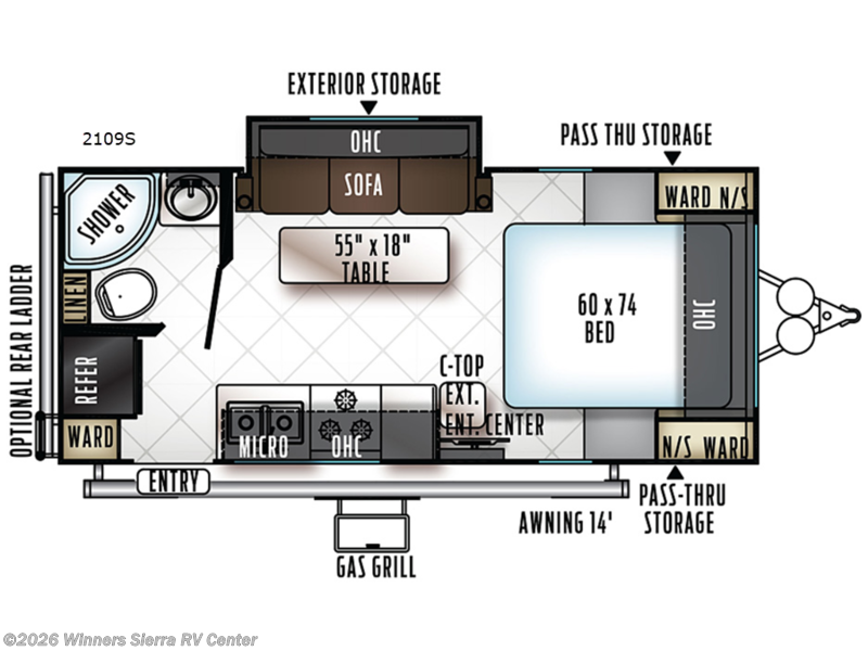 Used 2018 Forest River Rockwood Mini Lite 2109S available in Colfax, California