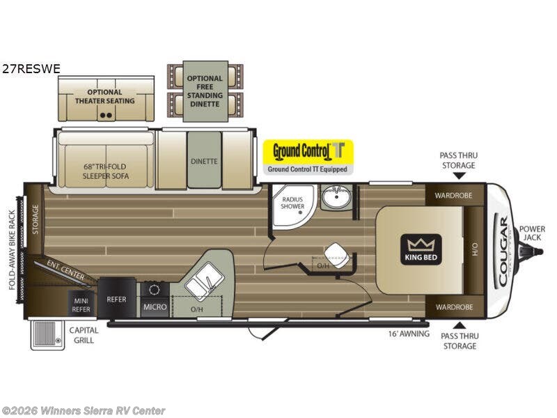 Used 2018 Keystone Cougar Half-Ton Series 27RESWE available in Colfax, California