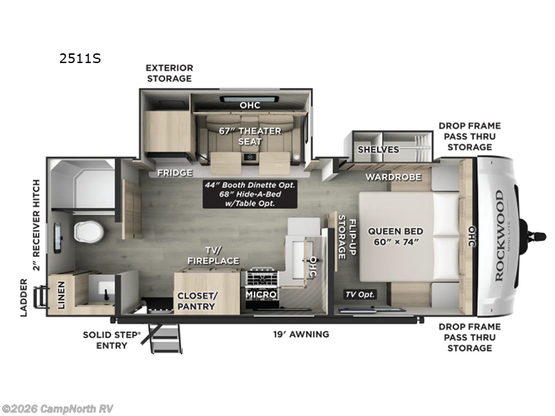 New 2026 Forest River Rockwood Mini Lite 2511S available in Schoolcraft, Michigan