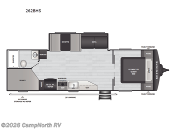 New 2027 Keystone Hideout 262BHS available in Schoolcraft, Michigan