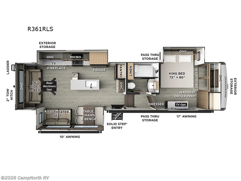 New 2027 Forest River Rockwood Signature R361RLS available in Schoolcraft, Michigan