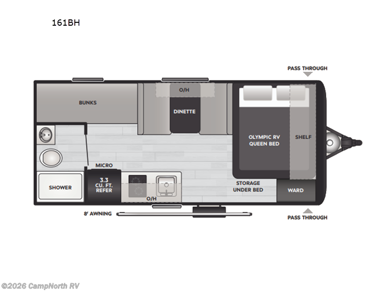 New 2027 Keystone Hideout Mini 161BH available in Schoolcraft, Michigan