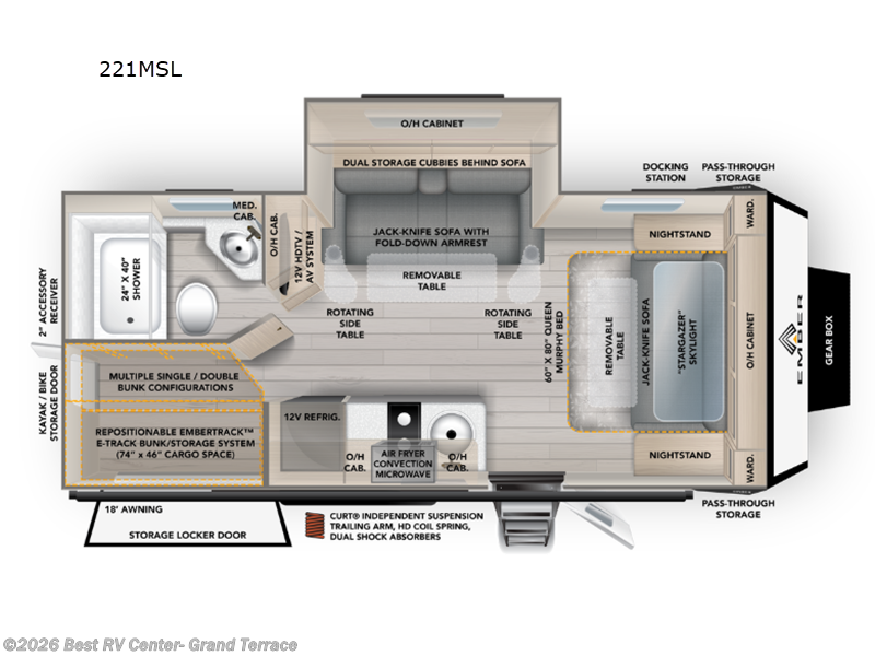 New 2026 Ember RV Overland Series 221MSL available in Grand Terrace, California