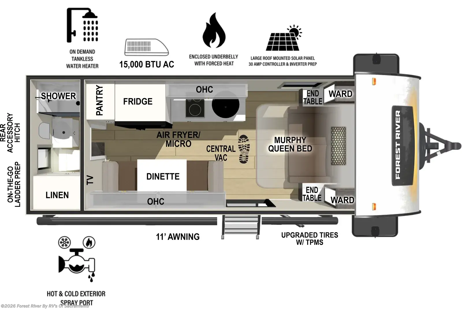 New 2027 Forest River R-Pod RP-192 available in Sacramento, California