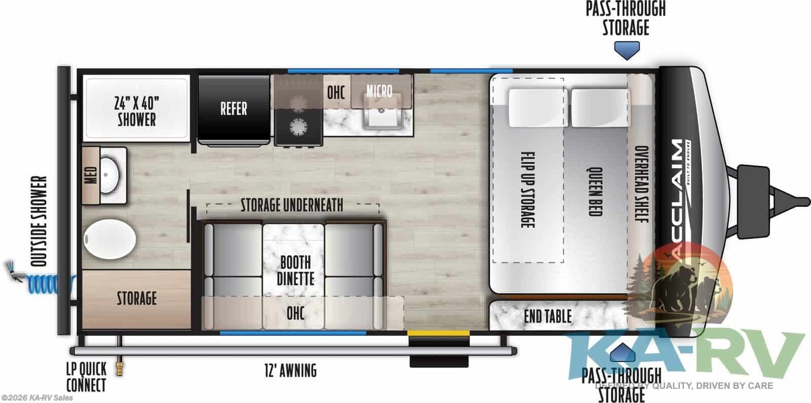 New 2026 East to West Acclaim 1600RBXLE available in Fruitland Park, Florida