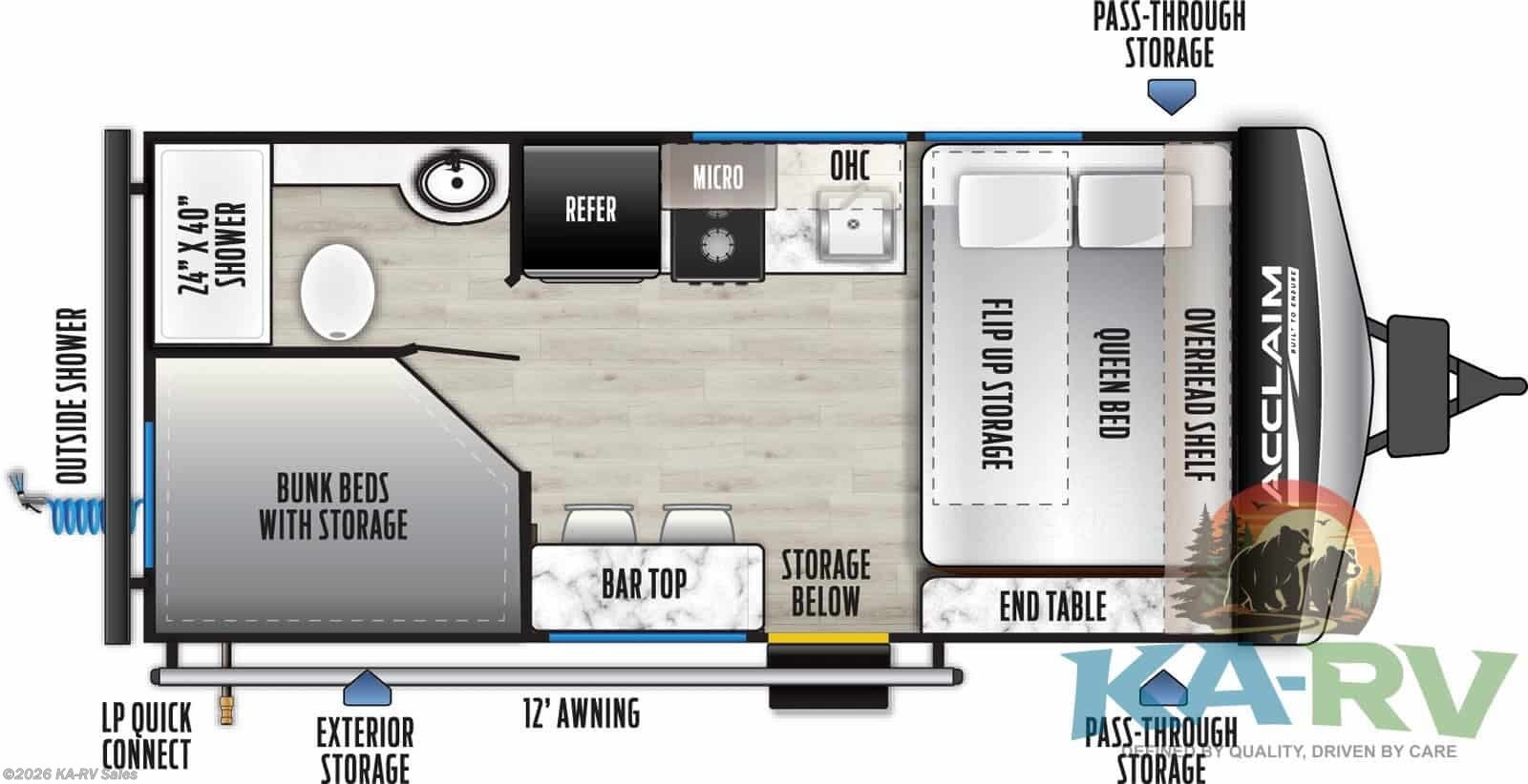 New 2026 East to West Acclaim 1610BHXLE available in Fruitland Park, Florida