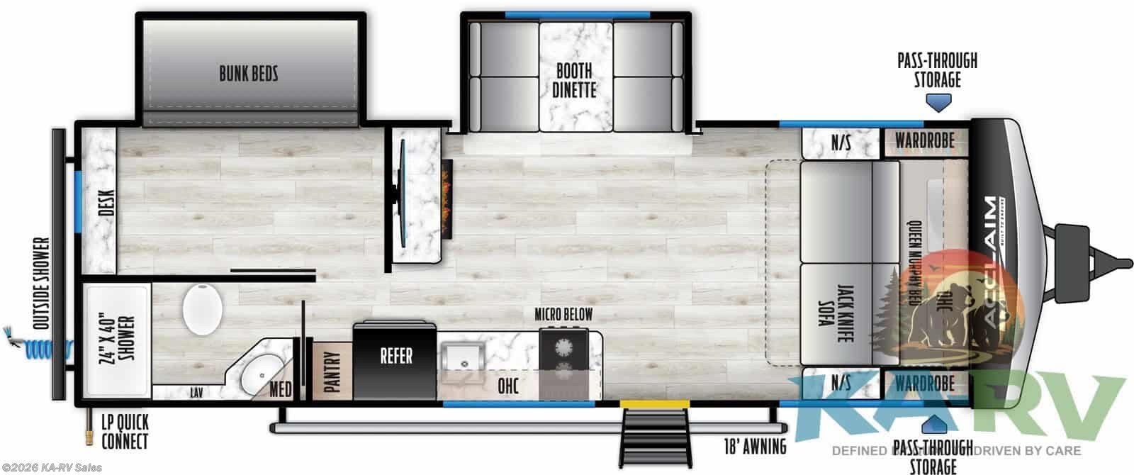 New 2026 East to West Acclaim 2350BH available in Fruitland Park, Florida