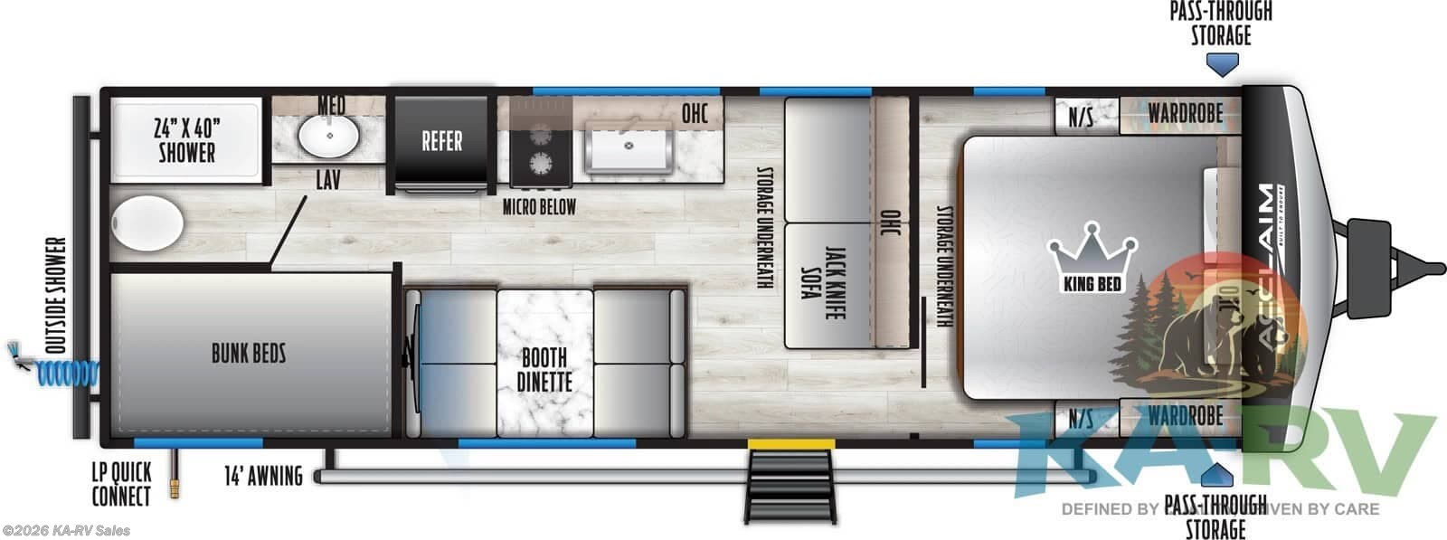 New 2026 East to West Acclaim 2400BH available in Fruitland Park, Florida