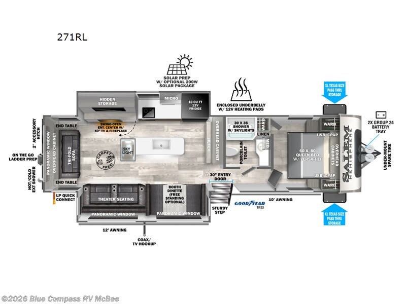 Used 2023 Forest River Salem Hemisphere 271RL available in Mcbee, South Carolina