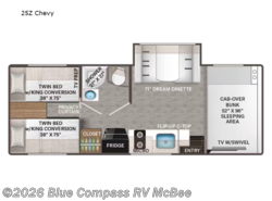 New 2026 Thor Motor Coach Four Winds 25Z Chevy available in Mcbee, South Carolina