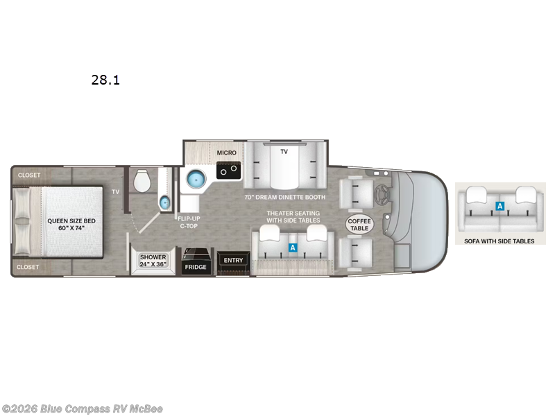 New 2027 Thor Motor Coach Vegas 28.1 available in Mcbee, South Carolina