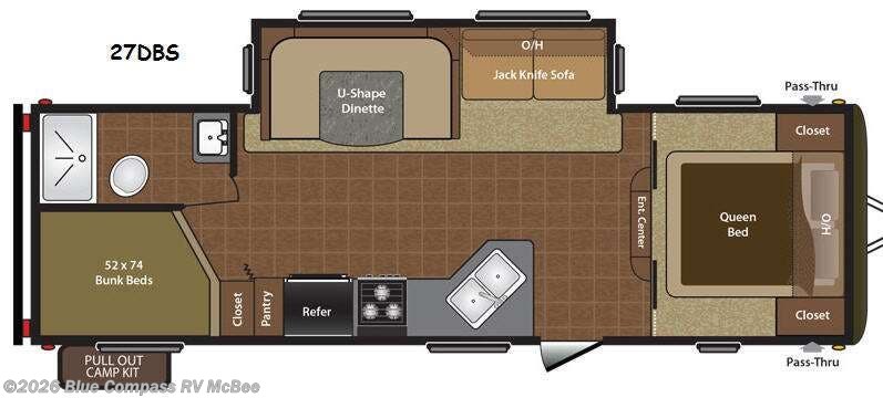 Used 2014 Keystone Hideout 27DBS available in Mcbee, South Carolina