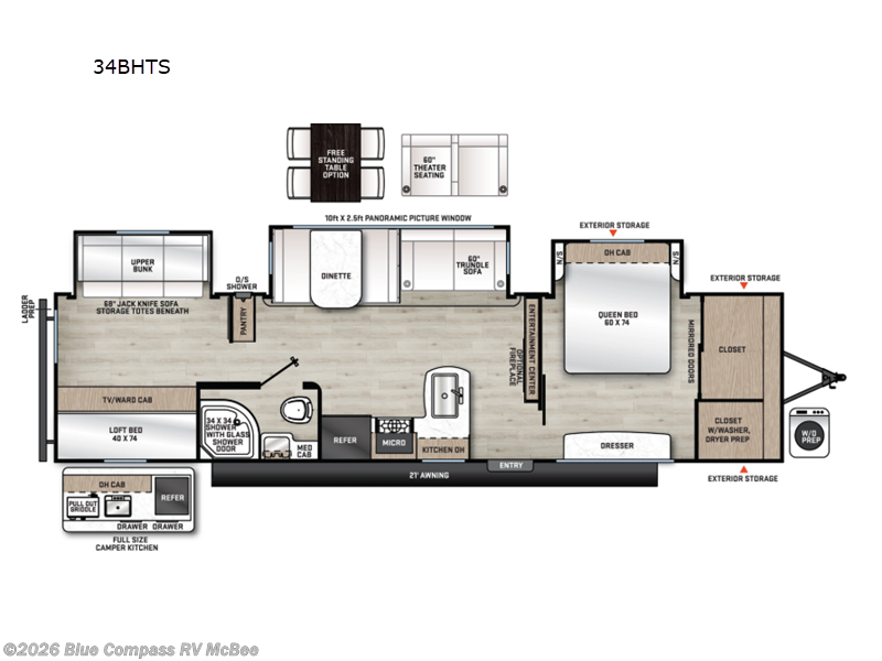 Used 2026 Forest River Aurora 34BHTS available in Mcbee, South Carolina