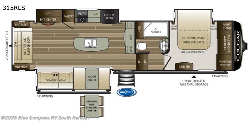 Used 2020 Keystone Cougar 315RLS available in Benson, North Carolina