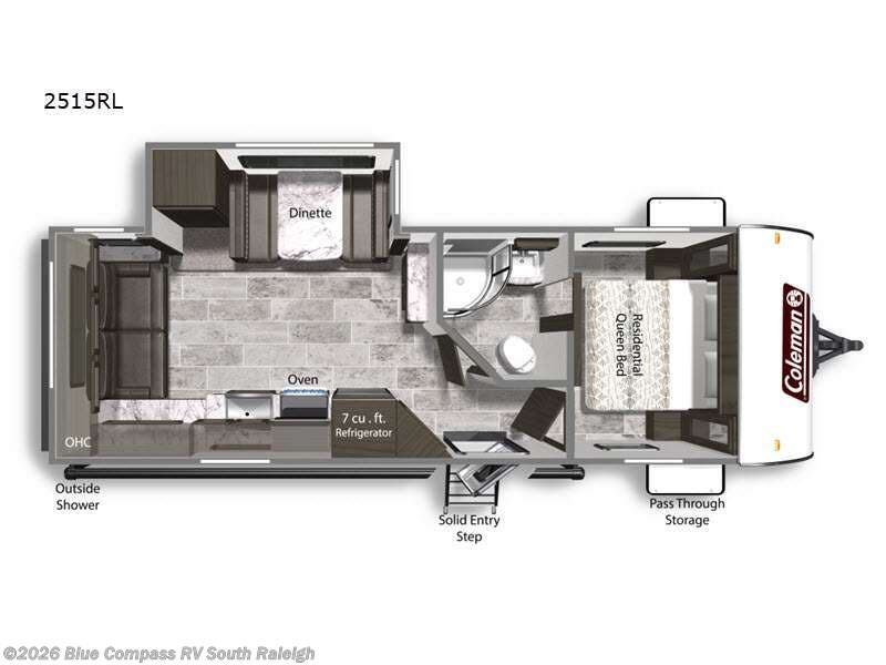 Used 2021 Coleman  Light 2515RL available in Benson, North Carolina