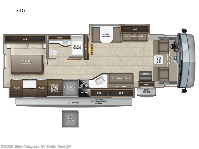 Used 2023 Entegra Coach Vision XL 34G available in Benson, North Carolina