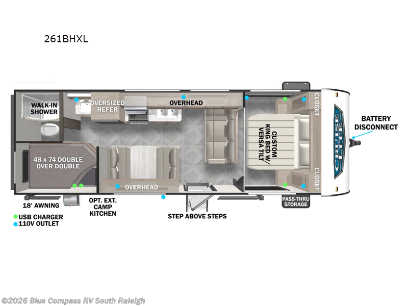 Used 2024 Forest River Salem Cruise Lite 261BHXL available in Benson, North Carolina