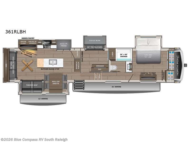 New 2027 Jayco North Point 361RLBH available in Benson, North Carolina