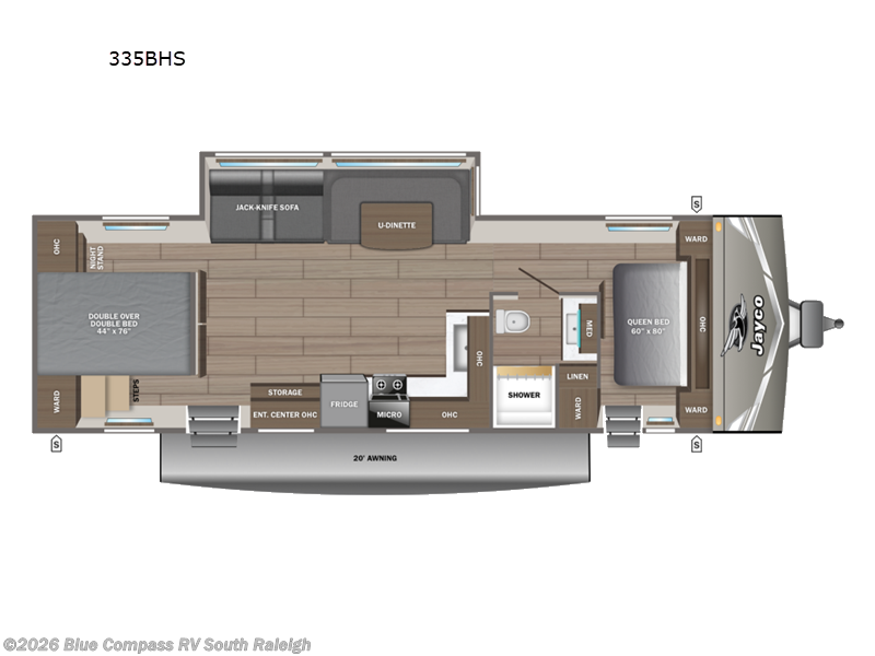 New 2027 Jayco Jay Flight 335BHS available in Benson, North Carolina