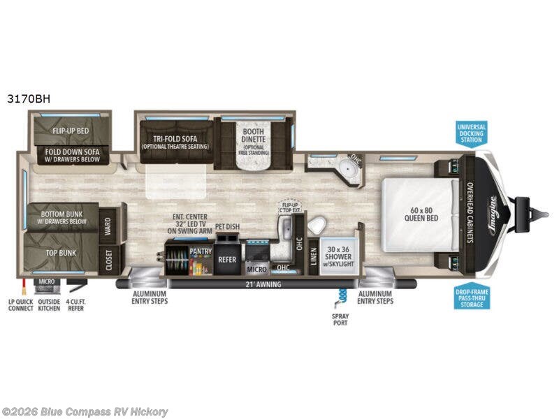 Used 2019 Grand Design Imagine 3170BH available in Claremont, North Carolina