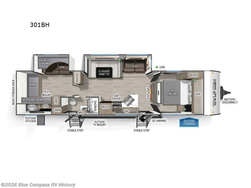 New 2026 Forest River Cherokee Wolf Den 301BH available in Claremont, North Carolina