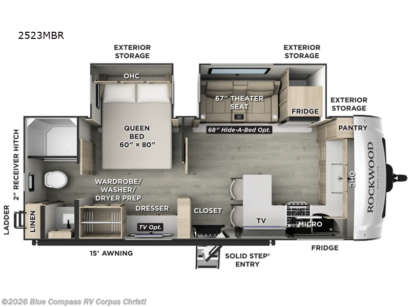 New 2027 Forest River Rockwood Mini Lite 2523MBR available in Corpus Christi, Texas