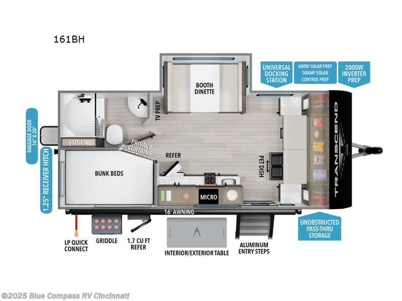 Used 2025 Grand Design Transcend One 161BH available in Cincinnati, Ohio