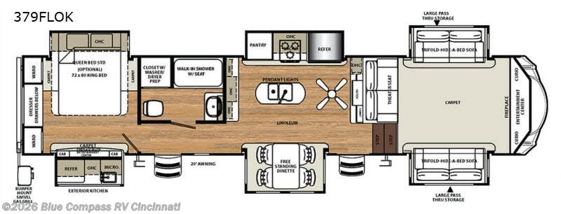 Used 2018 Forest River Sierra 379FLOK available in Cincinnati, Ohio