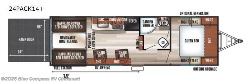 Used 2018 Forest River Cherokee Wolf Pack 24PACK14plus available in Cincinnati, Ohio
