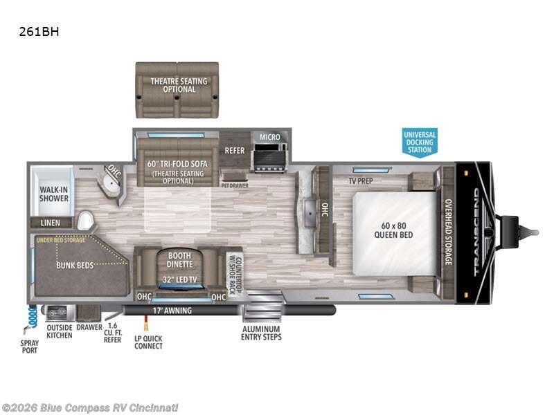 Used 2022 Grand Design Transcend Xplor 261BH available in Cincinnati, Ohio