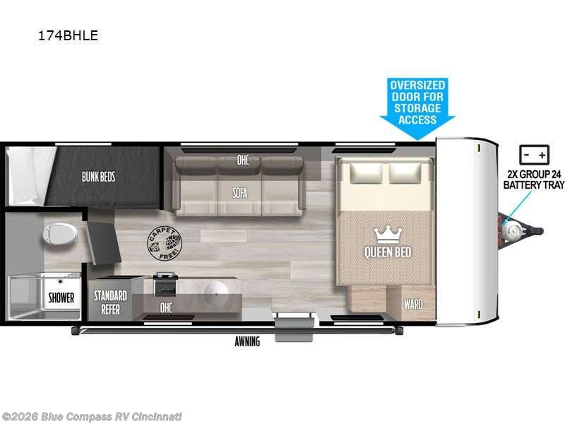 Used 2023 Forest River Wildwood FSX 174BHLE available in Cincinnati, Ohio