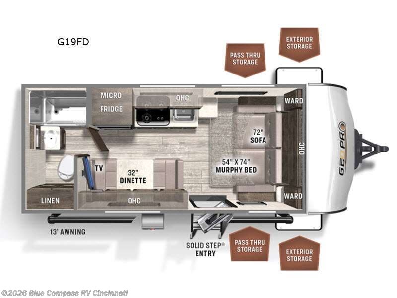 Used 2022 Forest River Rockwood Geo Pro G19FD available in Cincinnati, Ohio