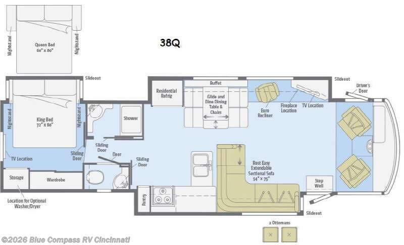 Used 2015 Itasca Suncruiser 38Q available in Cincinnati, Ohio