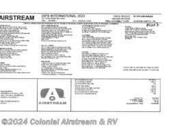  New 2023 Airstream International 25FBT Twin Hatch available in Millstone Township, New Jersey