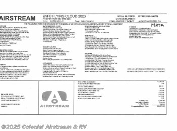 New 2023 Airstream Flying Cloud 25FBT Twin Bunk available in Millstone Township, New Jersey