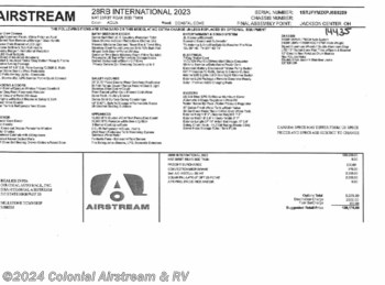 New 2023 Airstream International 28RBT Twin available in Millstone Township, New Jersey