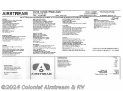 New 2025 Airstream Trade Wind 25FBT Twin Hatch available in Millstone Township, New Jersey