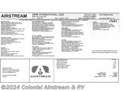 New 2025 Airstream International 28RBQ Queen available in Millstone Township, New Jersey