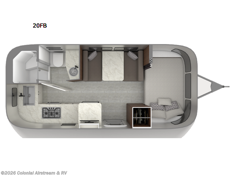 New 2026 Airstream Caravel 20FB available in Millstone Township, New Jersey