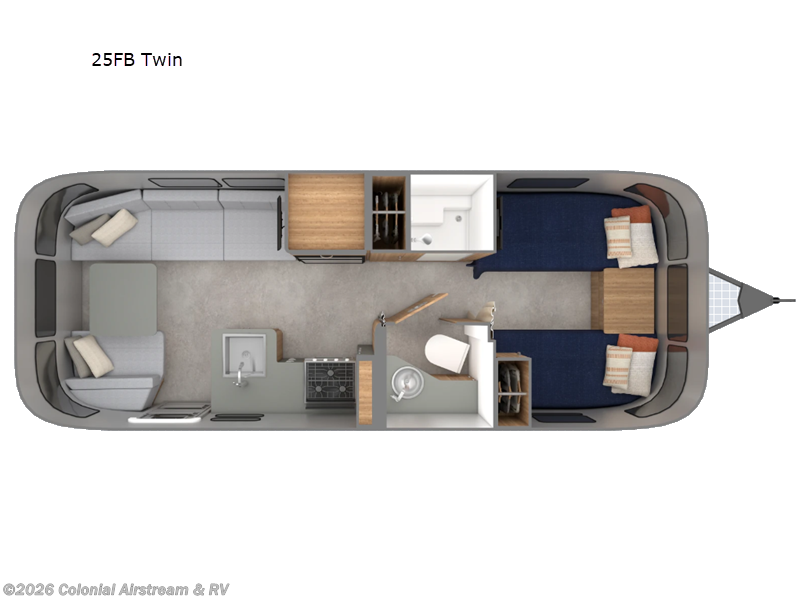 New 2026 Airstream Trade Wind 25FB Twin available in Millstone Township, New Jersey