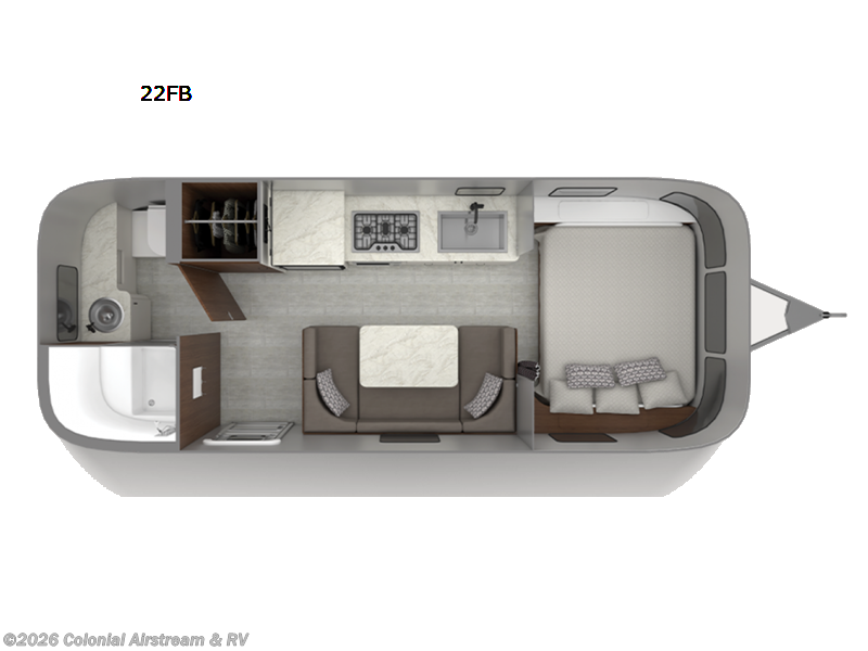 New 2027 Airstream Caravel 22FB available in Millstone Township, New Jersey