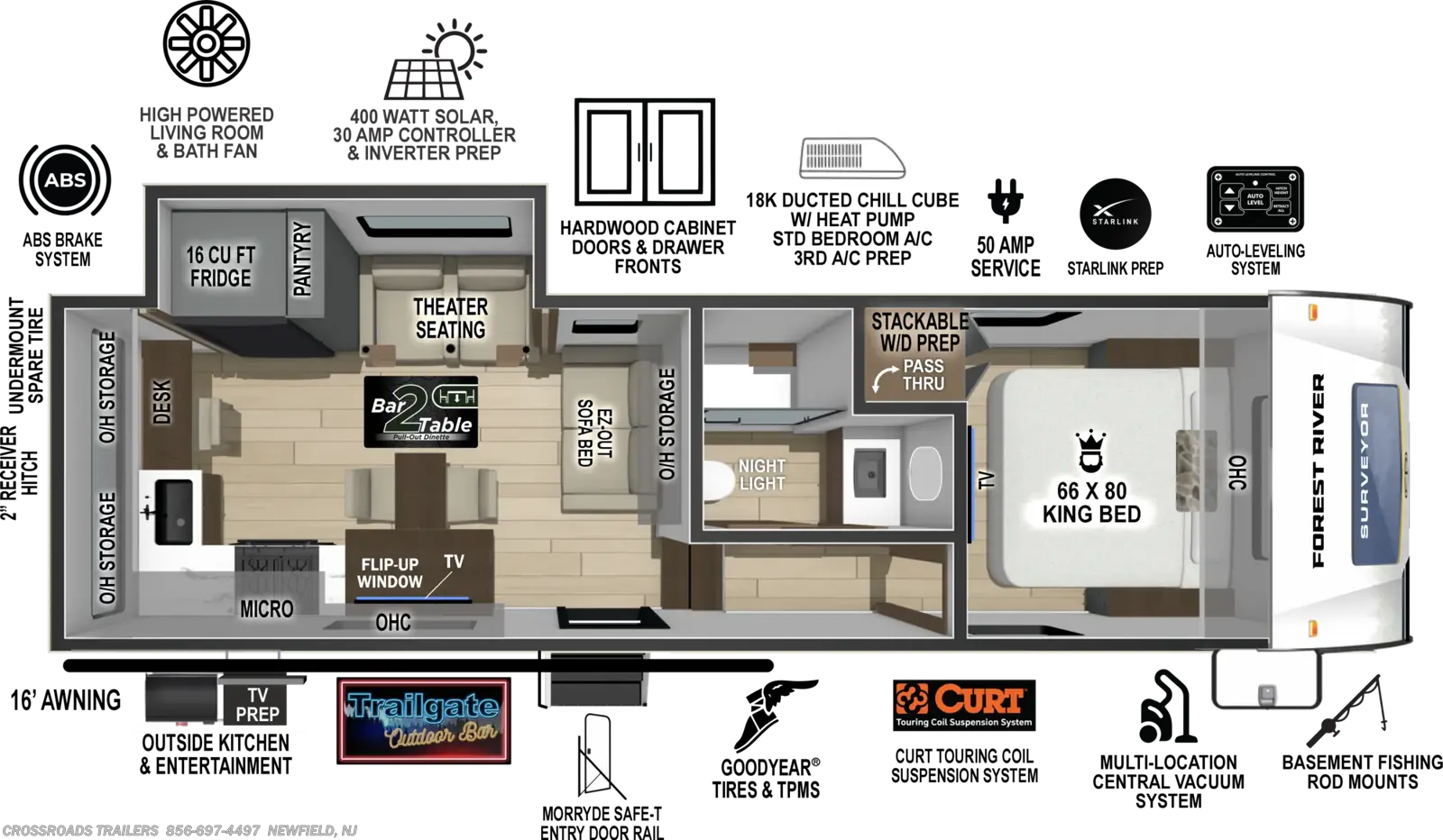 New 2027 Forest River Surveyor 27MK available in Newfield, New Jersey
