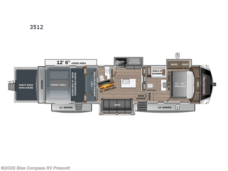 New 2025 Jayco Seismic Luxury Series 3512 available in Prescott, Arizona