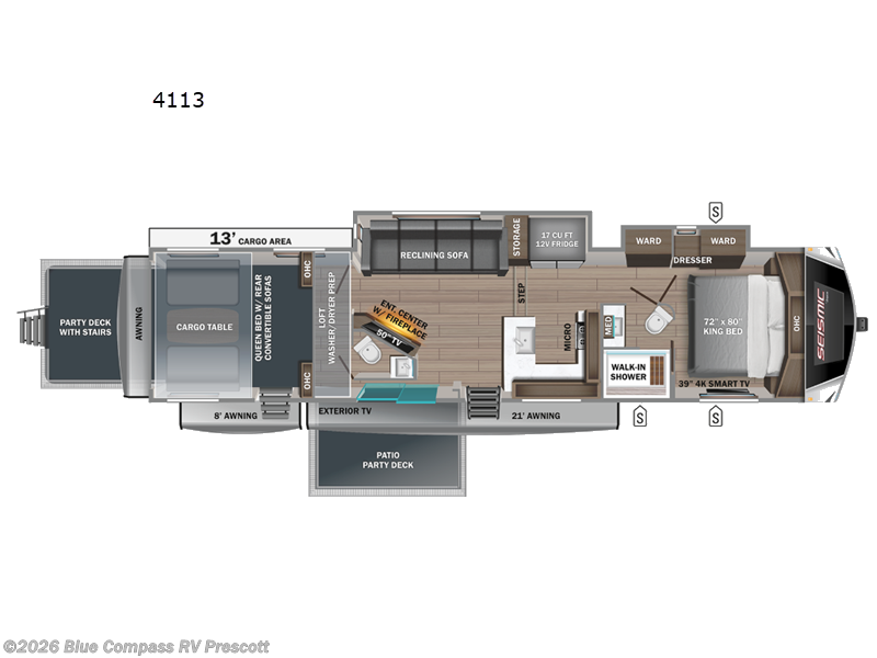 New 2025 Jayco Seismic Luxury Series 4113 available in Prescott, Arizona