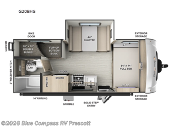 Used 2024 Forest River Rockwood Geo Pro G20BHS available in Prescott, Arizona